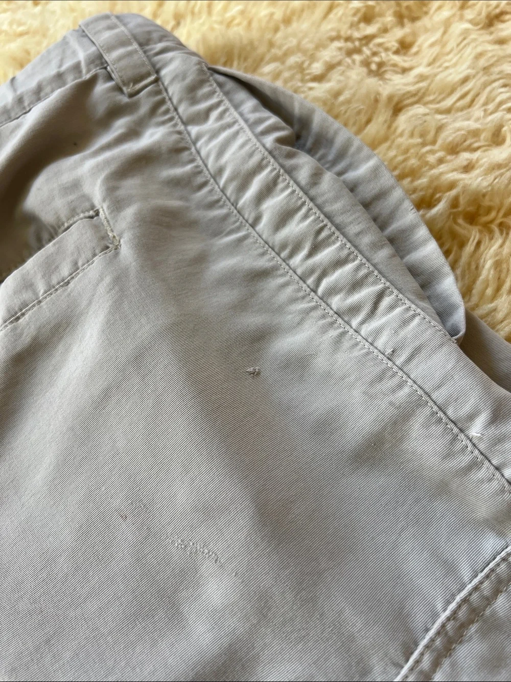 Kavu Men's Light Tan Cargo Shorts with Belt